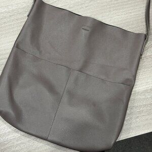 OAK + FORT - Vegan Leather Tote Bag in Sandstone